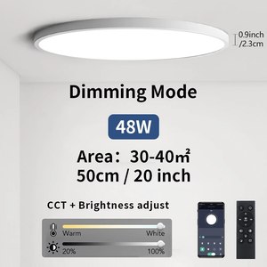 Moderne 3 CCT réglable gradable <span class=keywords><strong>SMD</strong></span> PA10 terminal 24 W LED plafonnier super mince commutable montage en surface plafonnier - Product Image 4