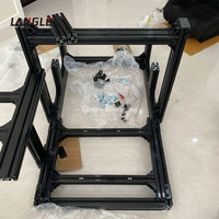 Cabina de Simulación de Carreras Plegable de Fábrica, Aleación de Aluminio 4080, Asiento de Simulador de Carreras Deportivo para Juegos de Carreras de PC y PS
