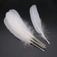Vente en gros de plumes d'oie blanches de haute qualité 6-8 pouces plumes d'oie brutes pour volant de badminton