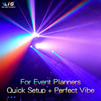 Équipement d'éclairage disco portable RGBW pour les soirées DJ, concerts, bar LED professionnel, système de déplacement avec puissance de 300 W, éclairage de scène DJ, support