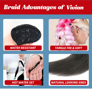 Bán Sỉ <span class=keywords><strong>3</strong></span> Gói Tóc Bện Trước 100% Kanekalons Tóc Bện Bán Sỉ Bó Nước Nóng Mua Số Lượng Lớn - Product Image 2