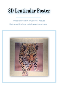 <span class=keywords><strong>Affiches</strong></span> lenticulaires 3D personnalisées en plastique, effet <span class=keywords><strong>de</strong></span> changement d'image, animation paysage et animaux pour la décoration intérieure - Product Image 2