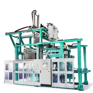 Fast Mould Change Expandable Polystyrene Boxes Automatic Vacuum Moulding Making Machine