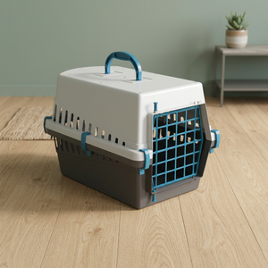 Sac de transport pour animaux de compagnie en plastique léger, taille moyenne, respirant et réglable, élégant, pour chien et chat, fabriqué en Italie - Product Image 3