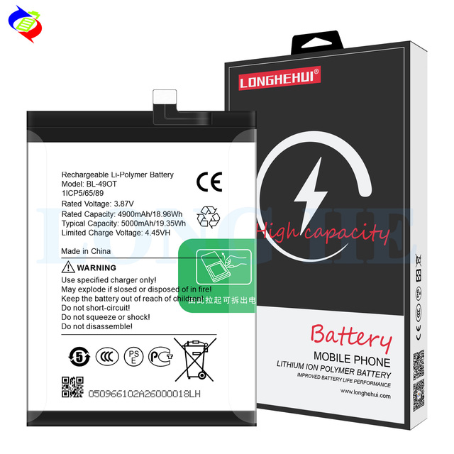 Replace Tecno Battery BL-49OT 5000mAh for Camon 20 20 Pro 4G 20 Pro 5G Spark 20 Pro+ Spark 20 Pro Plus Mobile Phone Battery