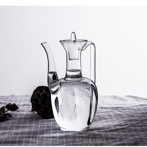 Offres Spéciales! Verre D'<span class=keywords><strong>alcool</strong></span> Bien Flacon Haute Borosilicate Décoratif Mini Verre Pictcher Potable Eau Cruches Ensemble Vin/thé Pot Bouilloires - Product Image 1