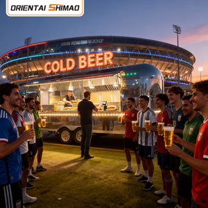 รถบริการเครื่องดื่มเคลื่อนที่ Oriental Shimao 6M สแตนเลสสตีล พร้อมอุปกรณ์ครบครัน รถพ่วงขายอาหารเคลื่อนที่ ได้รับการรับรอง DOT และ NSF - Product Image 2