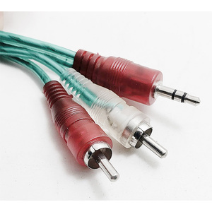 Câble Audio 3.5Mm à double connecteur Rca, fiches rouges et blanches pour téléphones portables, ordinateurs de bureau, amplificateurs, haut-parleurs - Product Image 2