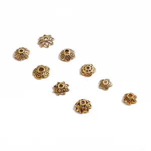 Gold Metal Zinc Alloy Beads Spacer 6 mm 8 mm Antique Color Copper Bronze Gold Silver Findings Fit For DIY Man Jewelry