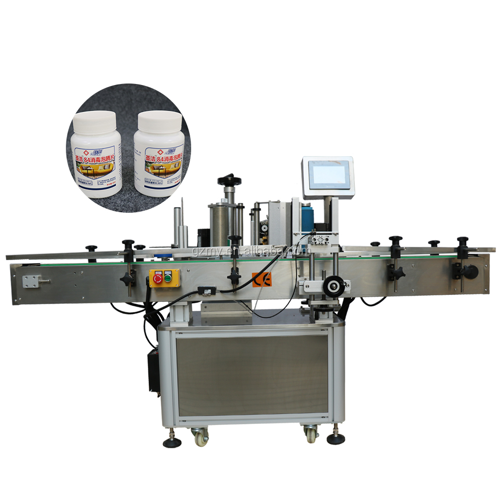 Автоматический минеральной воды горячего расплава клея машина для наклеивания этикеток на круглые бутылки с точечной фиксацией с принтом бутылки с молоком и прибор для нанесения этикеток и машинного оборудования