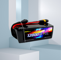 Baterai Drone FPV DUPU 6S Lipo 10000/12000mAh 100C LiHV 14.8V 22.2V 44.4V untuk 7-8 inci 400-450mm X8 10 inci FPV S800S1000