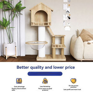 Promotion : Arbre à chat en bois massif avec capsule spatiale et griffoir en jute non toxique – Vente directe usine - Product Image 6