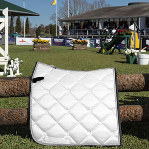 Vêtements de selle anglais classiques produits d'équitation <span class=keywords><strong>tapis</strong></span> de selle équine équestre de haute qualité <span class=keywords><strong>tapis</strong></span> de selle de Dressage <span class=keywords><strong>blanc</strong></span> course - Product Image 1