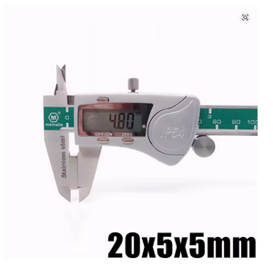 Imán de Bloque Cuadrado de Neodimio NdFeB de 20x5x5mm, Imanes Permanentes Rectangulares de 20*5*5MM, Cubo Magnético de 20x5x5mm, Placa Magnética - Product Image 5