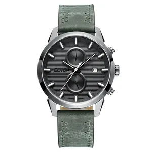 China supplier interchangeable straps 5atm waterproof color retro unique quartz men chronograph watches custom watch logo