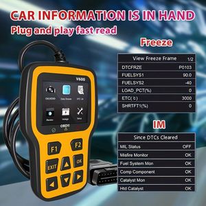 V600 Version Full OBDII Function Car Diagnostic <strong>Tool</strong> Electronic <strong>Programming</strong> <strong>Tool</strong> in 10 Languages Without Battery - Product Image 4