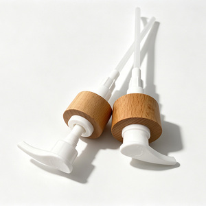 Vietnam WeWood Duckbill Wooden Lotion Pump Natural Wood Sleeve Liquid Soap <b>Dispenser</b> Cap Curved Spout <b>Shampoo</b> Bottle Head - Product Image 6