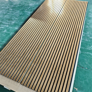 Panneaux acoustiques en lattes de <span class=keywords><strong>bois</strong></span> pour hôtels et écoles, panneaux muraux insonorisants écologiques modernes, épaisseur 21 mm, taille personnalisable - Product Image 4