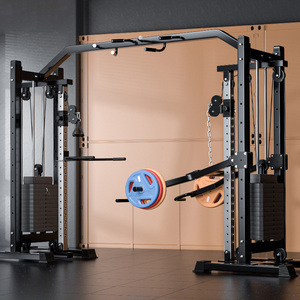 Attrezzatura Completa per <span class=keywords><strong>Palestra</strong></span> Domestica: Smith Machine, Power Rack per Squat, Set Multifunzione per Fitness - Product Image 2