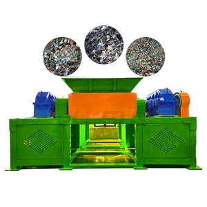 Déchiqueteur automatique puissant à double arbre pour métaux et plastiques avec boîte de vitesses, pour carrosseries et pare-chocs - Product Image 1