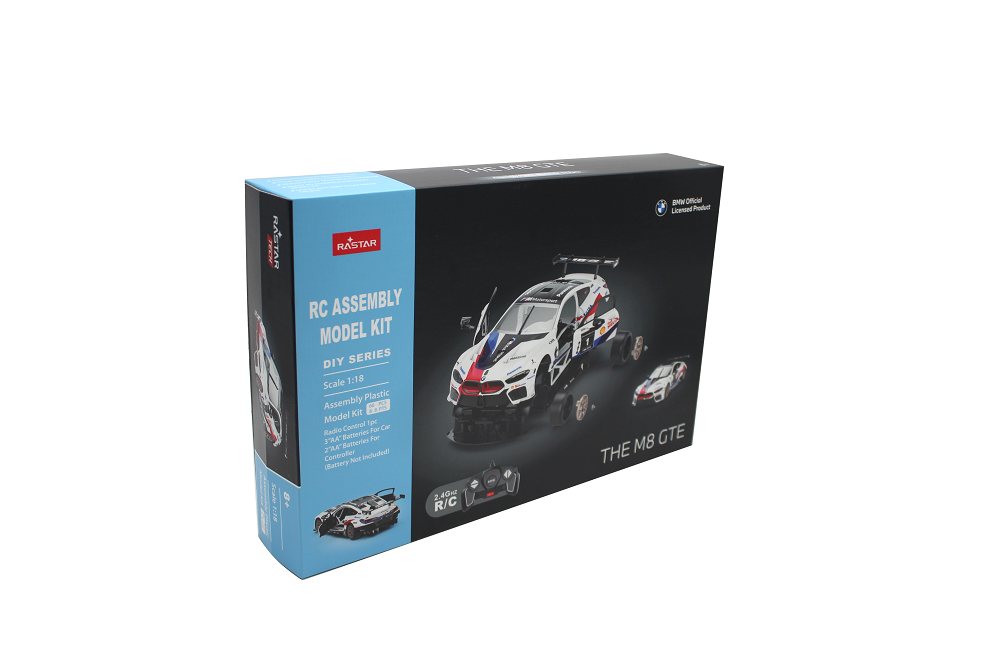 R/C 1:18 BMW M8 GTE RASTAR yapı seti montaj elektrikli oyuncak