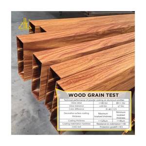 Durable 6063-T5 / 6061-T6 Aluminum <strong>Handrails</strong> for <strong>Outdoor</strong> Staircases: Powder Coating and Wood Grain Treatments - Product Image 3