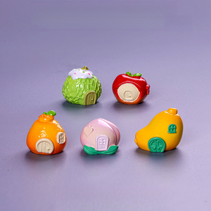 KI zhuojing - Adornos de Resina en Miniatura para Decoración DIY, Diseño de Casa de Frutas de Dibujos Animados, Piezas Desmontables - Product Image 1