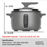 Grand Cuiseur Électronique à Riz Professionnel Grande Capacité à Vapeur 3.6L 4.2L 5L 6L 8.0L 8.5L 10L 12L 14L