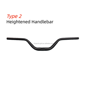 Guidon surélevé en alliage d'aluminium pour trottinette électrique, pièces de rechange pour assemblage DIY et réparation de trottinettes - Product Image 2