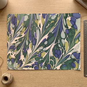 Marbled Handmade Eco-Friendly Recycled Bagasse Pulp Specialty <b>Paper</b> Sheets Ebru Style Anti-Curl Recyclable Custom Sizes Gift - Product Image 3