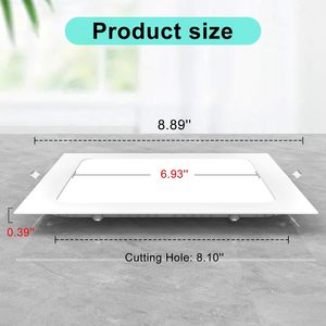 Luz LED Empotrable Inteligente de 15W para Techo, RGBCW, Control por Voz y App, Inalámbrica, Colorida, Modelo TY-260316-24 - Product Image 3