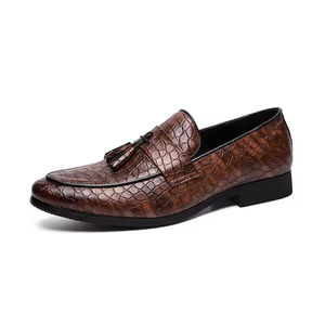 Zapatos Formales de Negocios para Hombre, Estilo Británico, de Piel, Sin Cordones, Ligeros, Tallas Grandes, Transpirables y Resistentes al Desgaste, Ideales para Bodas - Product Image 5