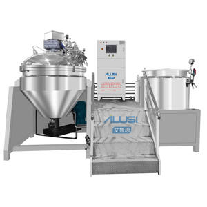 เครื่องผสมสูญญากาศแบบฝาพลิก 500 ลิตร พร้อมฝาเอียงสำหรับผสมแบบโฮโมจีไนเซอร์ สำหรับเครื่องผสมสูญญากาศอุตสาหกรรม สำหรับเครื่องสำอาง ยา และอาหาร - Product Image 1