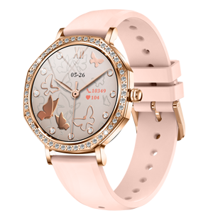 Montre intelligente pour femme tendance 2025 KC98 avec suivi <span class=keywords><strong>de</strong></span> la fréquence cardiaque, appels, musique, IA vocale, suivi du sommeil, <span class=keywords><strong>e</strong></span>-<span class=keywords><strong>mail</strong></span> et calendrier - Product Image 1