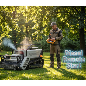 Tondeuse à gazon diesel avec démarrage à distance pour les plantations de caoutchouc, les mauvaises herbes et les copeaux de bois, avec certification CE/EPA - Product Image 4
