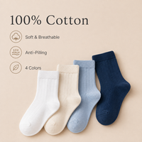 Chaussettes en coton pur pour enfants, chaussettes blanches unies pour l'école, pour garçons et filles, respirantes, anti-odeurs, printemps automne