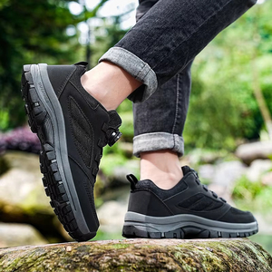 Chaussures de sport d'extérieur pour hommes printemps-automne, boucle rotative, confortables, antidérapantes, chaussures de randonnée - Product Image 2