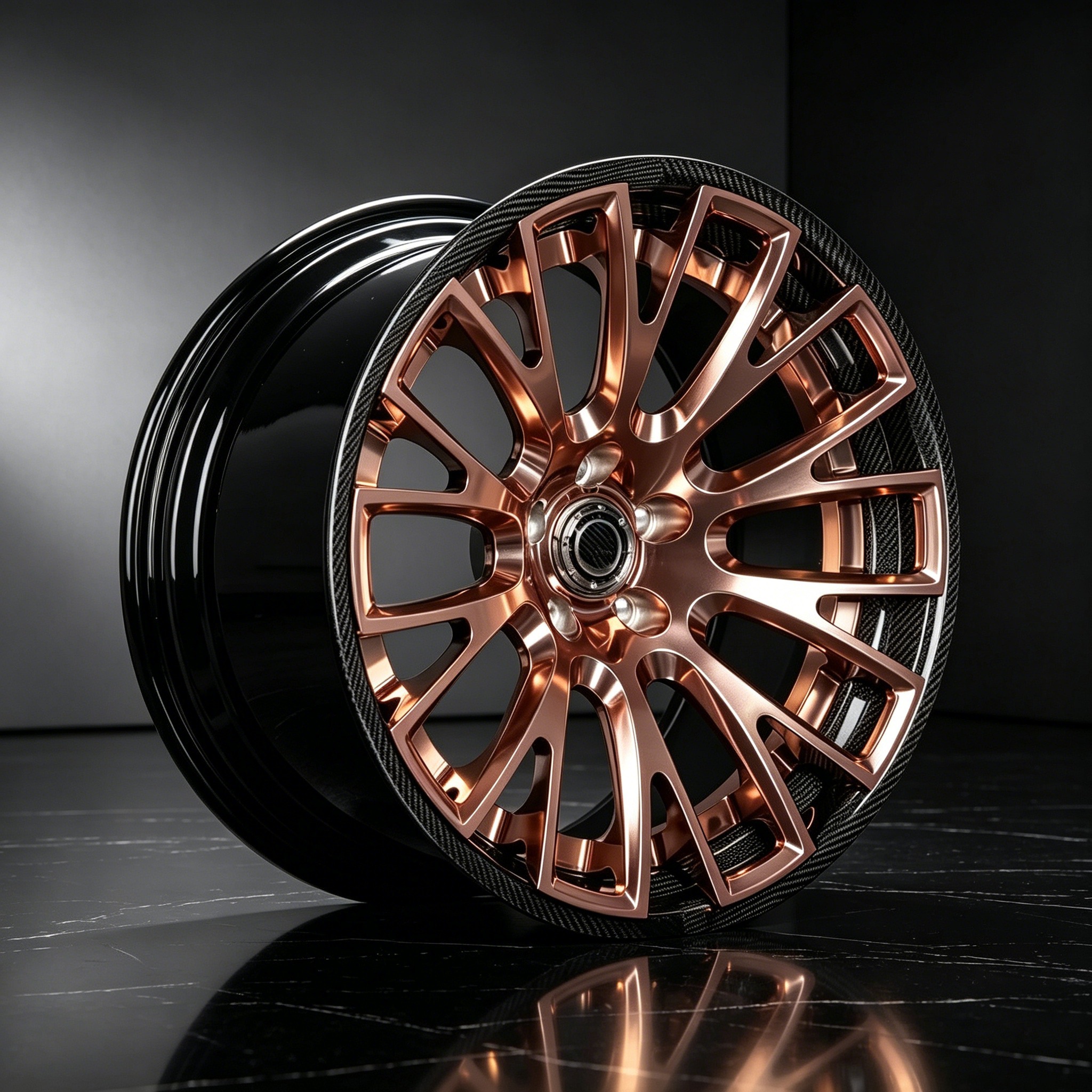 Rose Gold Machined Face