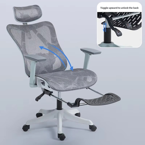 Silla de oficina ergonómica con reposapiés Silla de ordenador ergonómica silla cómoda de ordenador - Product Image 1
