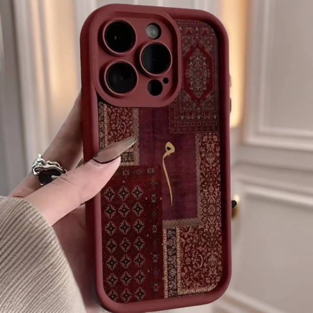 Popular Persian Pattern Mobile Phone case for iPhone 16 15 17 18 Pro Max Shell Candy Color Shockproof Coque Tpu Back Cover