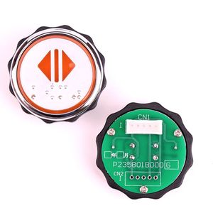 Bouton poussoir d'ascenseur Mitsubishi P235801B000G01, contact métallique, contactez le service client pour le contrôle directionnel - Product Image 2