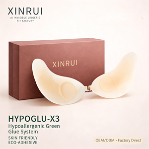 XINRUI Reggiseno in Silicone a Coppa Lunga, Effetto Naturale, Senza Adesivo, Invisibile - Product Image 1