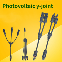 Connecteur solaire en Y compatible SHENHAUR MC4, 1000V 30A, étanche, connecteur de câble PV Y3 pour connexion parallèle de panneaux solaires