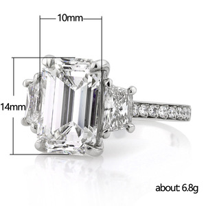 Anello Elegante a Forma Quadrata Stile Matrimoniale per Donne - Product Image 5