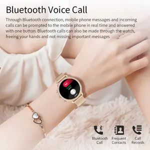 I70 alta calidad moda BT llamada pantalla redonda inoxidable reloj inteligente mujer señoras smartwatch mujer reloj inteligente NUEVO 2024