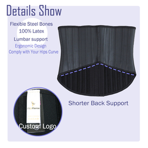 Ceinture amincissante pour <span class=keywords><strong>femme</strong></span>, gaine sculptante BBL, 25 baleines en acier, fermeture éclair, écologique, antibactérienne, maintien ferme, épaisse - Product Image 3