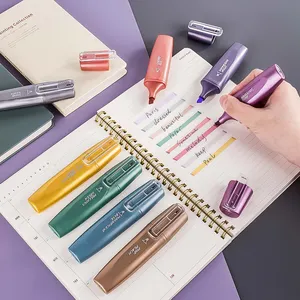 新款可爱8色荧光笔闪光笔迷你记号笔学生文具学校用品