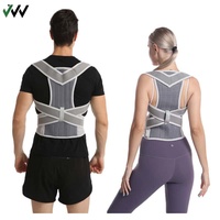 Correcteur de posture réglable pour le soutien de la clavicule et la correction du dos courbé