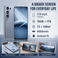 Teléfono Móvil con Cámara de 13MP y Enfoque Automático, Pantalla de 6.85 Pulgadas, 3GB de RAM, 16GB, Android 10, 4G, Doble SIM, Desbloqueo Facial, Batería de 4500mAh, para Uso Familiar y Multimedia
