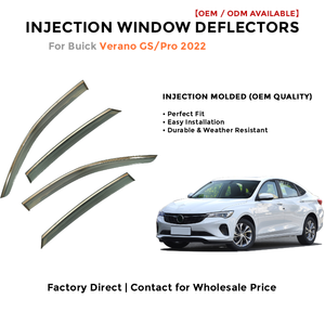 Injection Side Window Deflectors Visor Rain Guards for Buick Verano GS/Pro 2022 Wind Deflector Auto Accessories - Product Image 2